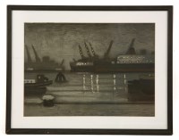 Lot 483 - Henri Deschamps 1898-1890
DOCK SCENE 
Lithograph
35 x 49cm