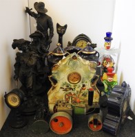 Lot 325 - Sundries: 3 spelter cavaliers