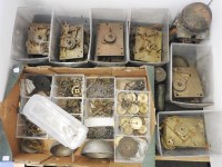 Lot 310 - Longcase clock spares: seven movements
