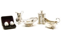 Lot 104 - Silver items: a cigarette dispenser