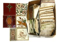 Lot 348 - A quantity of Art Nouveau tiles