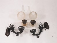 Lot 430A - A pair of Victorian cast iron wall brackets