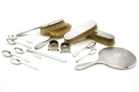 Lot 103 - A collection of silver items