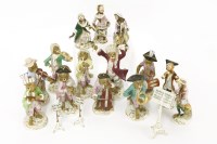 Lot 292 - A Meissen style monkey band