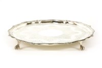 Lot 97 - A Victorian silver salver