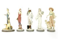 Lot 167 - Five Royal Doulton 'Classic condition' figures