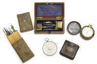 Lot 44 - A Casartelli & Son gilt metal pocket barometer