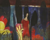 Lot 1200 - Lucy Raverat (b.1948)
'AFTER MIDNIGHT'
Pencil and oil on board
25 x 30cm 

Provenance: With Francis Kyle Gallery