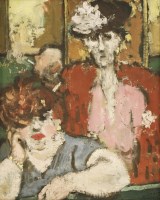 Lot 1206 - John Watson (1923-1992)
FIGURES IN A BAR
Oil on canvas board
30 x 26cm

*Artist's Resale Right may apply to this lot.