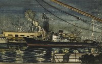 Lot 1323 - Claude Muncaster (1903-1974)
NIGHT STUDY: GENOA DOCKS
Watercolour over pencil
22.5 x 35.5cm

*Artist's Resale Right may apply to this lot.