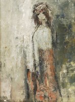 Lot 1398 - From a private collection

*Robert Sadler (1909-2001)
'GIRL WITH RED SKIRT';
'GIRL STANDING'
Two