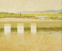 Lot 1252 - Lionel Bulmer (1919-1992)
THE KISSING BRIDGE
Signed l.l.