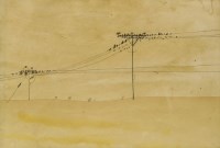 Lot 1350 - Mary Newcomb (1922-2008) 
BIRDS ON THE WIRES
Pencil
19 x 27cm

*Artist's Resale Right may apply to this lot.