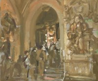 Lot 1175 - Tom Coates (b.1941)
LOUVRE STEPS
Signed with monogram l.l.