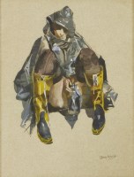 Lot 1353 - Stan Smith (1929-2001)
'GIRL IN OILSKINS'
Signed l.r.