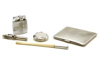 Lot 104 - A silver cigarette case