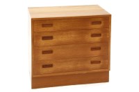 Lot 356 - A small teak chest by Poul Hundevad