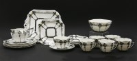 Lot 259 - A Shelley tea set 'Tall Tree and Sunset' pattern