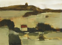 Lot 1397 - Robert Sadler (1909-2001)
COTTAGES IN A LANDSCAPE
Signed l.l.