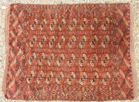 Lot 391 - A hand knotted Persian bokhara rug