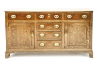 Lot 340 - An 18th century oak dresser base