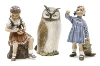 Lot 159 - Two D J Copenhagen figures of girls