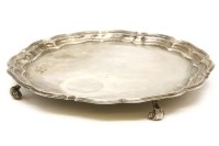 Lot 95 - A silver salver