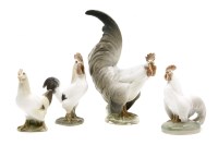 Lot 141 - Two Royal Copenhagen cockerels