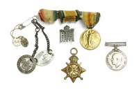 Lot 43 - WWl medals: a trio to Private S.J.Jackson 16-Lond. R