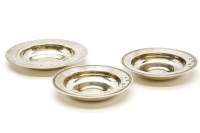 Lot 90 - A pair of 20th century silver small Armada type dishes