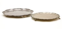 Lot 99 - A small silver waiter