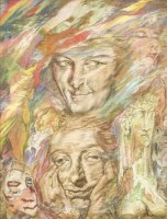 Lot 1358 - Austin Osman Spare (1886-1956)
'INTROVERT & EXTROVERT'
Signed with initials and dated '54 l.r.