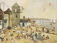 Lot 1278 - John Anthony Ash (1932-1999)
FIGURES ON THE BEACH