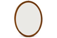 Lot 476 - An Edwardian mahogany oval mirror