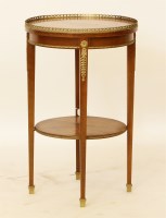 Lot 440 - A small Rosewood King wood and gilt metal mounted circular occasional table