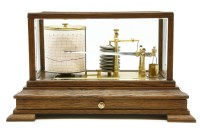 Lot 268 - An oak cased barograph