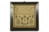 Lot 362A - A Victorian Sampler