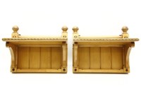 Lot 191 - A pair of Arts and Crafts inlaid ash brackets