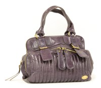 Lot 1122 - A Chloé 'Bay' purple leather handbag