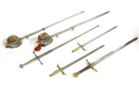 Lot 208A - Reproduction Claymore Swords and scabbards