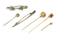 Lot 9 - A collection of stick pins