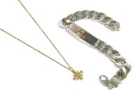 Lot 3 - A gold Jerusalem cross on chain