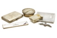 Lot 66 - A silver cigarette case