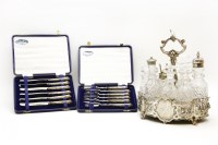 Lot 103 - A large Victorian silver cruet