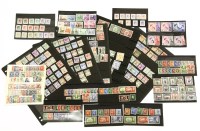 Lot 104 - George VI commonwealth UMM and M on stock sheets