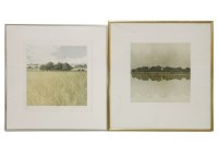 Lot 299 - Phil Greenwood b.1943
a pair of pencil signed aquatints
COPSE and DUSK LAKE
30 x 30cm