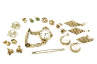 Lot 80A - A ladies 9ct gold Zenith watch