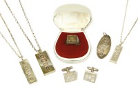 Lot 109 - Silver Jubilee and millenium silver ingots