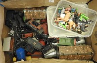 Lot 299 - A box of Hornby trains etc