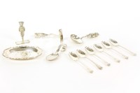 Lot 159 - A hallmarked silver baby's  pusher and spoon